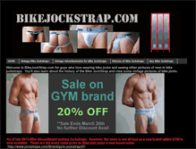 Tablet Screenshot of bikejockstrap.com